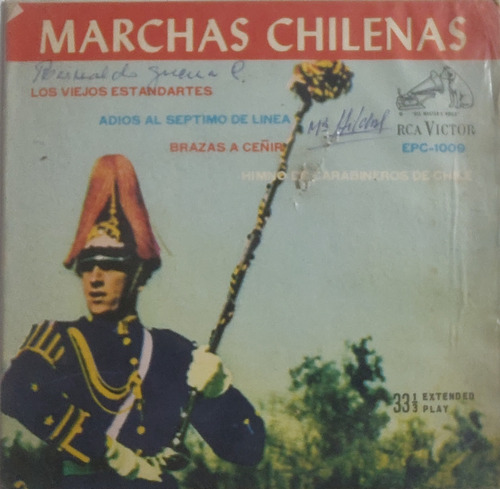 Vinilo Ep Marchas Chilenas Adiós Al Séptimo De Linea(az152 