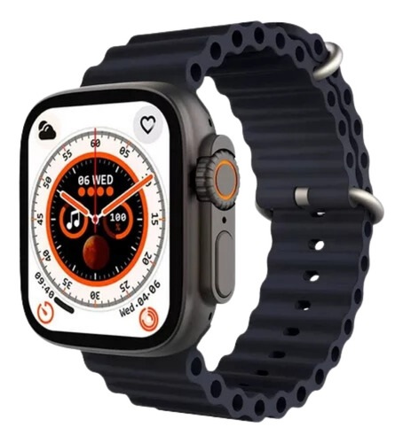 Reloj Smartwatch Con Malla Ranurada Tactil Carga Magnética 