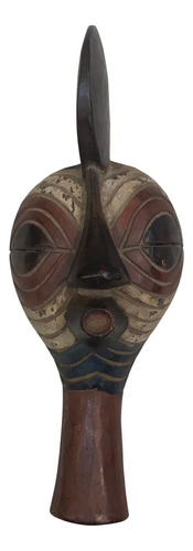 Máscara Africana Em Madeira Decorativa