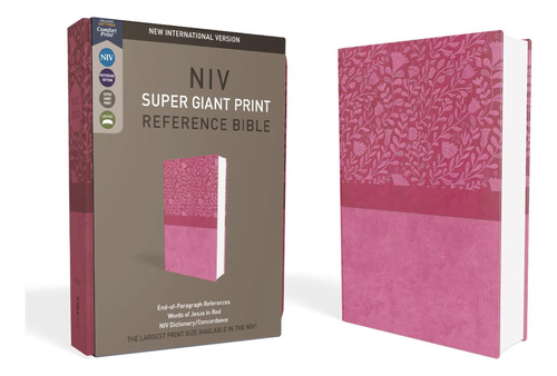 Libro Super Giant Print Reference Bible-inglés