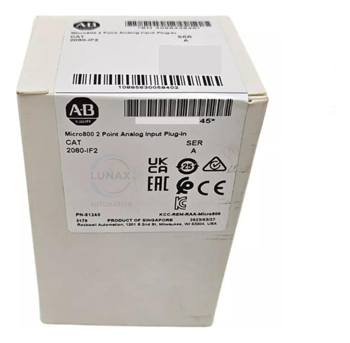 Allen Bradley 2080-if2 Complemento Entrada Analógica Origin