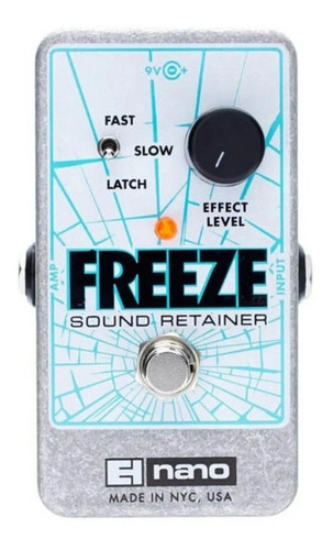 Código do pedal Electro Harmonix Freeze: MST Cor turquesa/branco