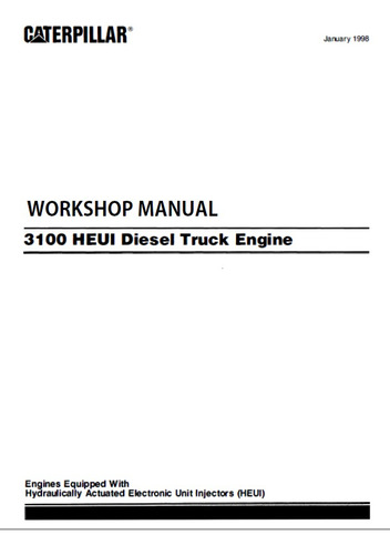 Reparación Y Servicio Cat Motores Con Heui Camiones Manual 