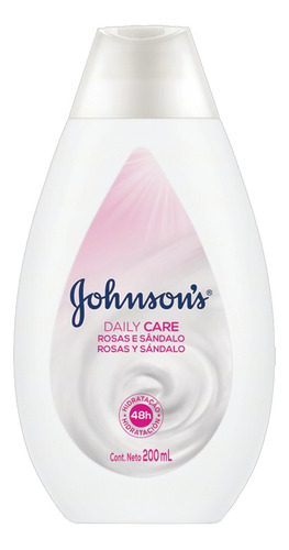  Loção Deo-Hidratante Rosas e Sândalo Johnson's Daily Care Frasco 200ml