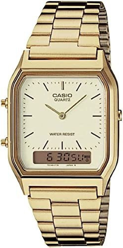 Casio Aq230ga-9d - Reloj Analógico Digital De Doble Hora