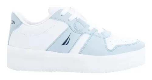 Tenis Casual Urbano Nautica Eola Blanco Dama Original Env o gratis