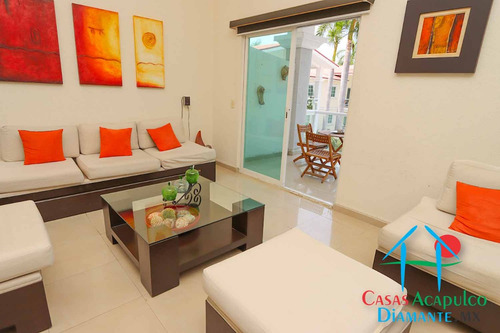 Cad Diamante Lakes Rubí 319. Terraza Con Vista A La Alberca Y Áreas Comunes