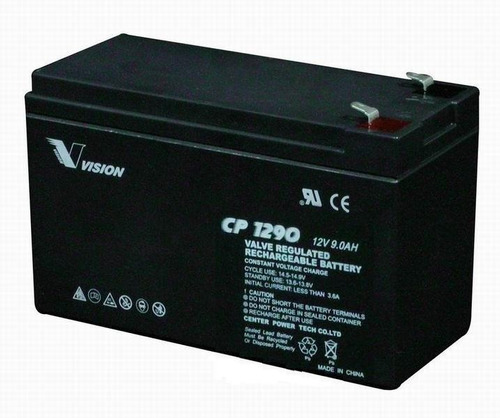 Batería Vision Cp1290 12v 9 Ah Sistema De Alarmas Vzh Srl