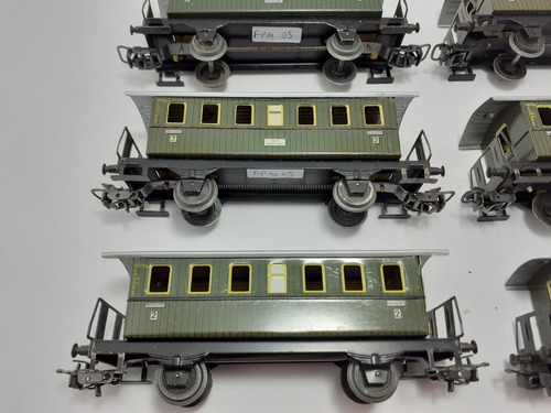Imagen 4 de 10 de Nico 6 Antiguos Coches Pasajeros Marklin Metal H0 (fpm 05)