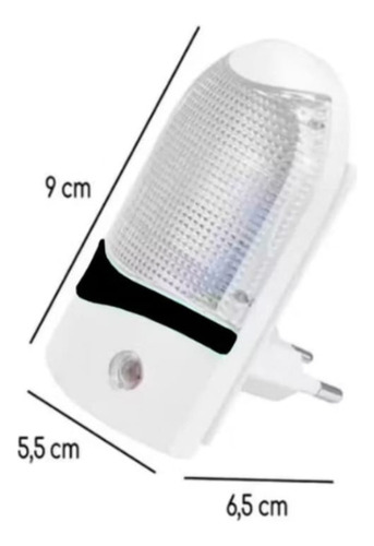 Abajur De Tomada Luminária Bivolt Com Sensor