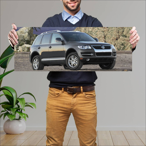 Cuadro 30x80cm Auto 2007 Volkswagen Touareg Us 4 346