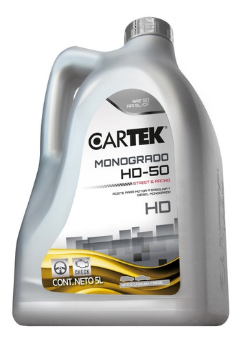 Aceite Motor A Gasolina Y Diésel Monogrado HD-50 5 L