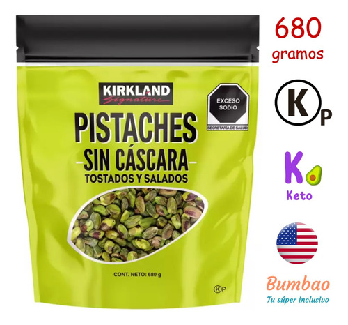 Pistaches Sin Cáscara Tostados Con Sal Kosher Gran Tamaño