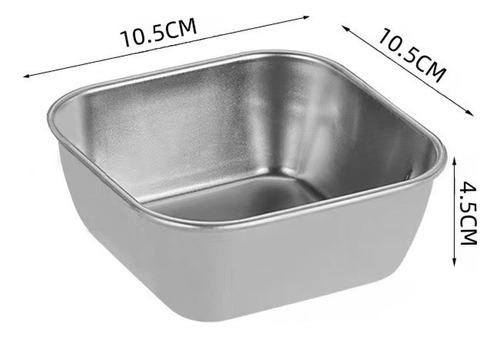 Bandejas Para Servir Postres De Acero Inoxidable, 2 Piezas