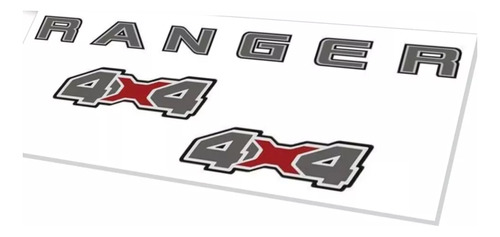 Ford Ranger 2020-21 Kit Calcomania Tapa Trasera +4x4 Diesel