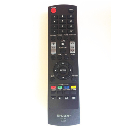 Gj221 Nuevo Control Remoto Para Tv Sharp De Lc-32d59u Lc32sv