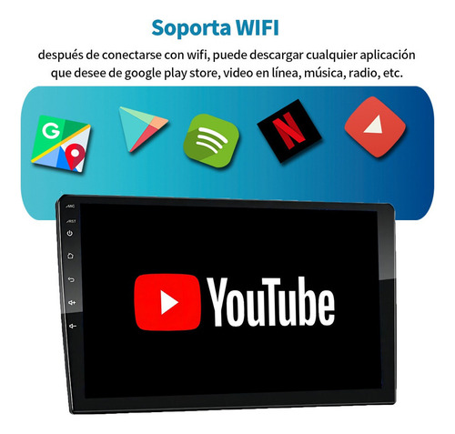 Radio De Coche De 9 Pulgadas Con Carplay 2 Gb+32 Gb Gps Wifi