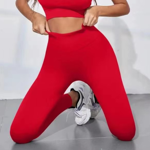 Calza Deportiva Acanalada Push Up Premium Mujer