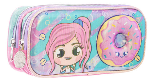 Kit Mochila Pastelitos Ruedas Original Lonch Lap Kinder Dona