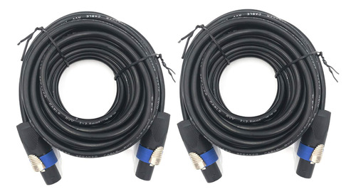 Itsrock 2 Cabl Pro Speakon 50 Pie Par Conexion 12 Awg Cable