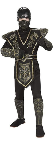 Gold Dragon Warrior Child&#39;s Ninja Costume