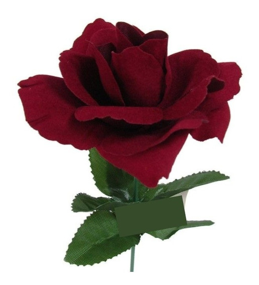 6 Rosas Artificiais Aveludadas Para Lembranças | Parcelamento sem juros
