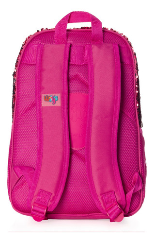 Mochila Lentejuela Reversible Wilys Rabbit Pink Color Rosa