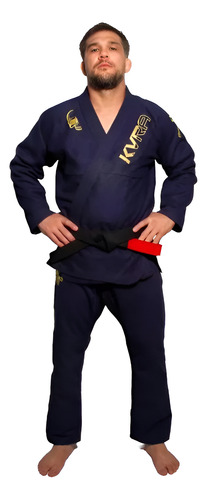 Kimono Jiu Jitsu Kvra Gold Bjj Gi Marino A1