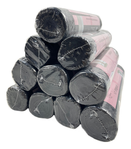 5 Rollos Bolsas De Basura Negra Grande 130lts 85x100cm 40pcs