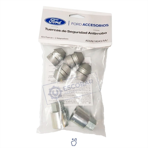 Imagen 1 de 9 de Kit Tuercas De Seguridad Antirrobo Ford Ranger Original