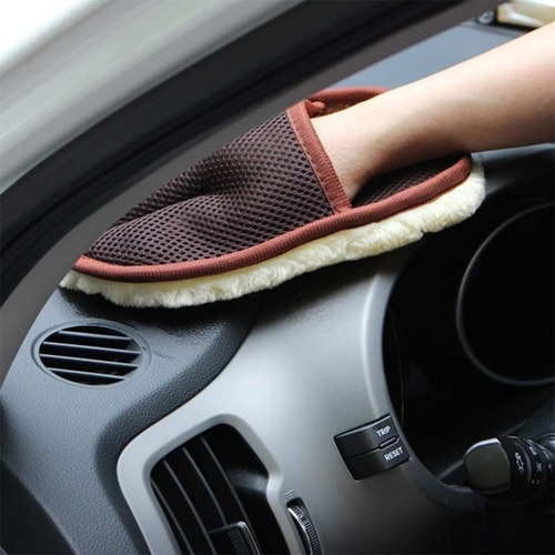Cepillos De Limpieza A Car Care, Guantes De Pulido, De Lana,