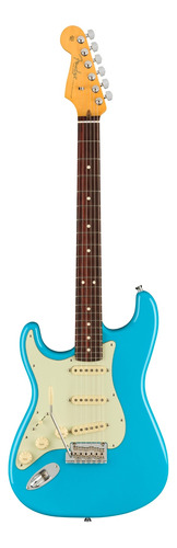 Guitarra eléctrica para zurdo Fender American Professional II Stratocaster de aliso miami blue brillante con diapasón de palo de rosa