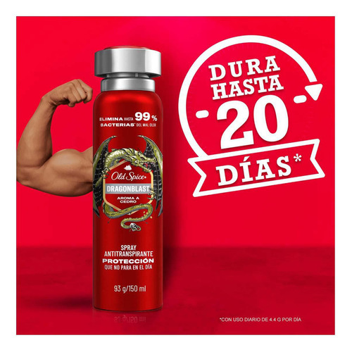 Antitranspirante Old Spice Spray Dragonblast 93g