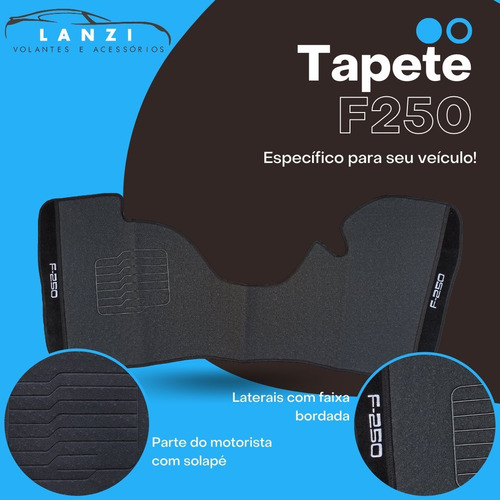 Imagem 4 de 7 de Jogo De Tapetes Inteiriça Borracha Para Ford F250 03 04 05