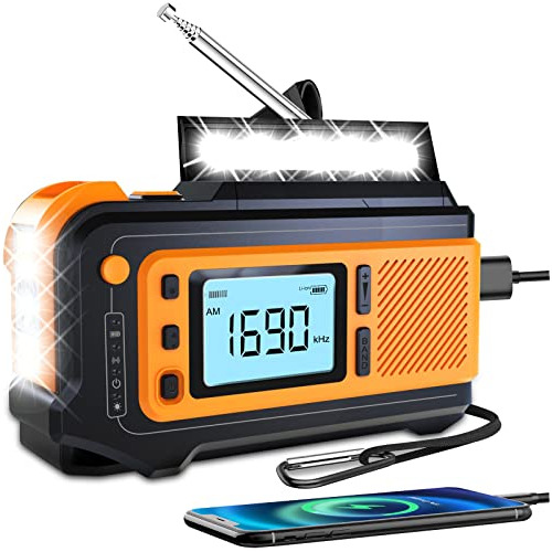 Radio Solar De Emergencia De 5000 Mah Clima