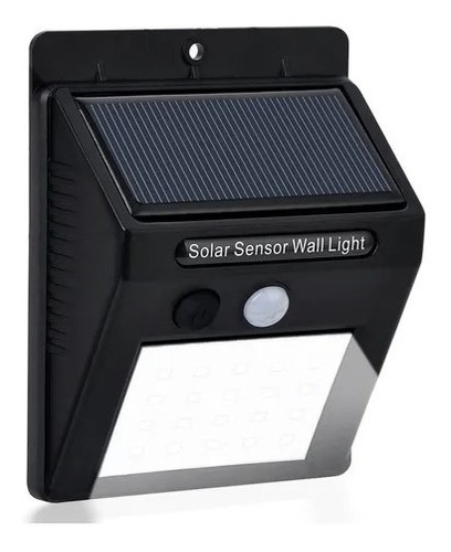 Solar Con Sensor De Movimiento Luz Cálida Ip65 28 Leds 