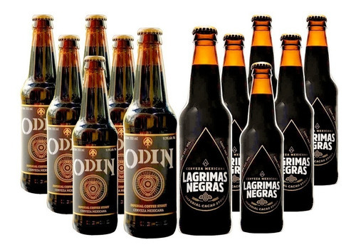 12 Pack Cerveza Lagrimas De Odin Imperial Stout 355ml C/u