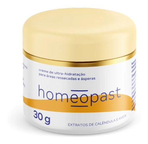 Creme Hidratação Homeopast Para Pele Aspera Rachaduras 30g