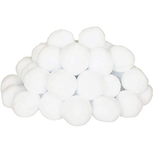 50 Pack Indoor Fake Snowball Plush Snowball Fight Game ...