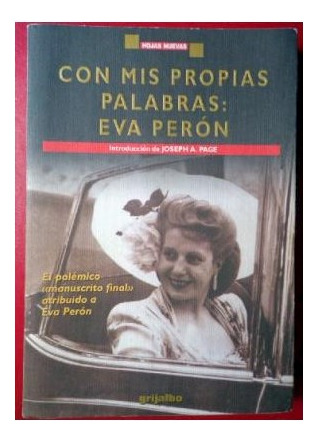 Libro Con Mis Propias Palabras Eva Peron (coleccion Hojas Nu