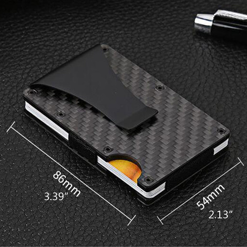 Cartera For Hombre, Cartera Metálica Con Clip For Billetes