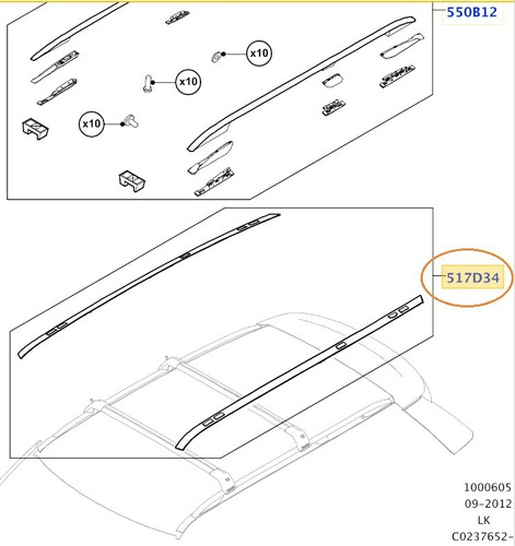 Arremate - Trilhos Do Teto Preto Range Rover 2013 