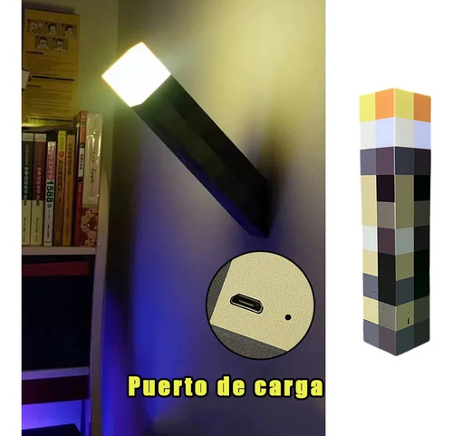 Lámpara De Antorcha Decorativo Juguete Recargable 4 Colores