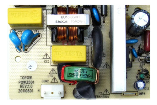 Placa Fonte Para Som Philips Fwm6000 Fwm6000x Topow Pow3501 (Usado)
