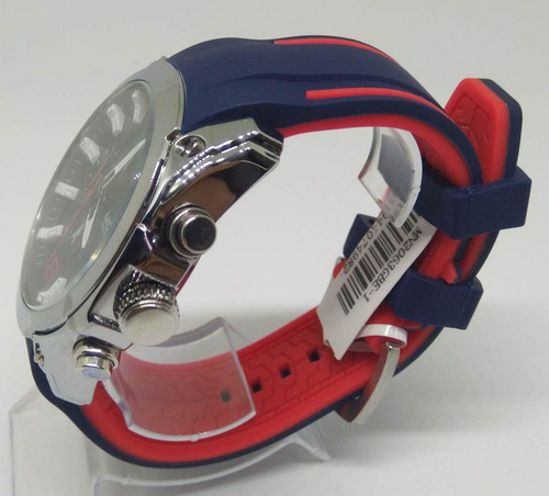 Reloj de pulsera deportivo casual M2063g-2 de Megir con cuerpo plateado, para hombre, fondo, ver imágenes, color azul, color del bisel, ver fotos