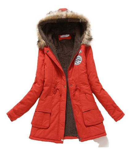 Chaqueta De Invierno Con Capucha Para Mujer