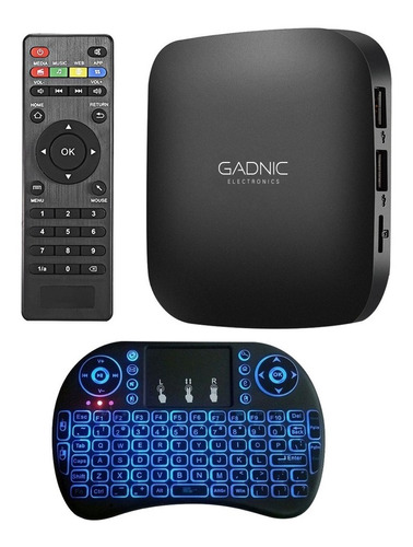 Kit Tvbox Gadnic Tx-1100 Premium + Teclado Inalámbrico