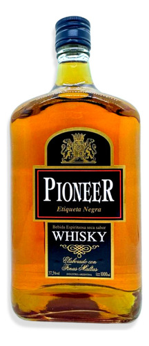 Pioneer Whisky Añejo Etiqueta Negra 1000ml Argentina