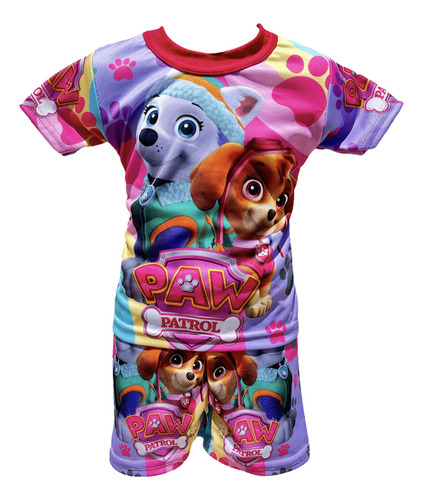 Conjunto Infantil Short Y Playera Personajes Divertidos Moda