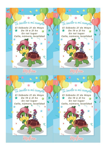 Manuelita Invitaciones Whatsapp Imprimibles
